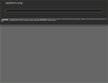 Tablet Screenshot of cypherx.org